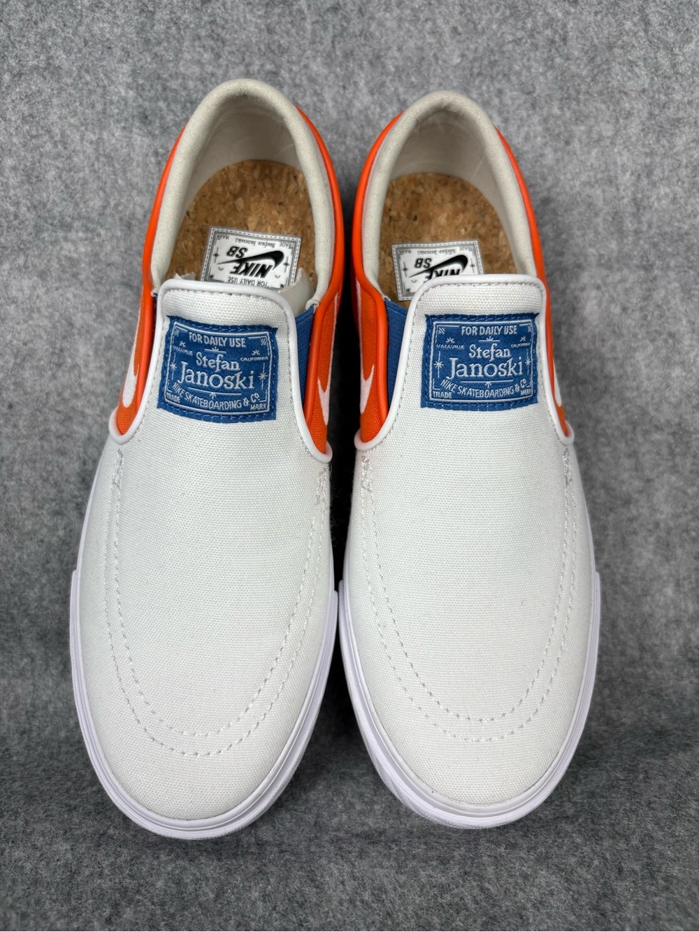 Nike SB Janoski Slip RM Men’s 6.5 Women’s 8 Orange White Sneakers